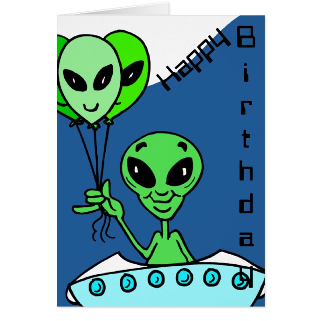 Grüner alien-Geburtstag (Vorne)