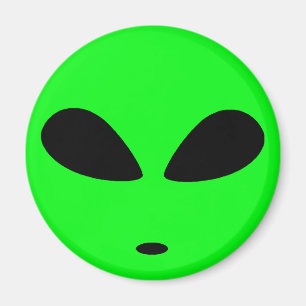 GRÜNER ALIEN-KOPF MAGNET