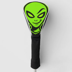 Grüner Alien Viel Glück Golf Headcover