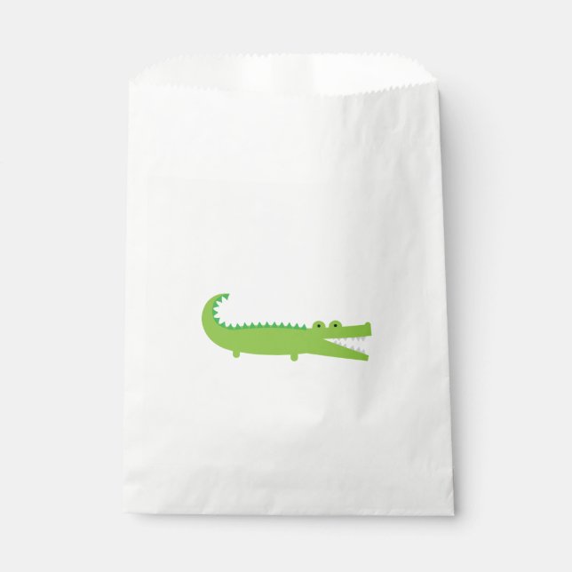 Grüner Alligator bevorzugt die Taschen Geschenktütchen (Vorderseite)