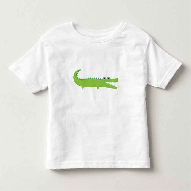 Grüner Alligator Kleinkind T-shirt (Vorderseite)