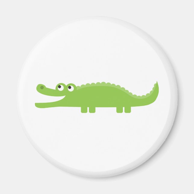 Grüner Alligator Magnet (Vorne)