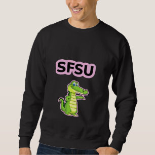 Grüner Alligator Sweatshirt