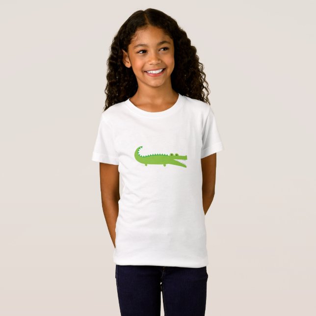 Grüner Alligator T-Shirt (Vorne ganz)