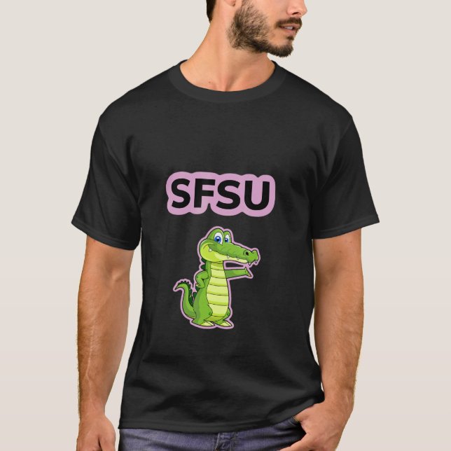 Grüner Alligator T-Shirt (Vorderseite)