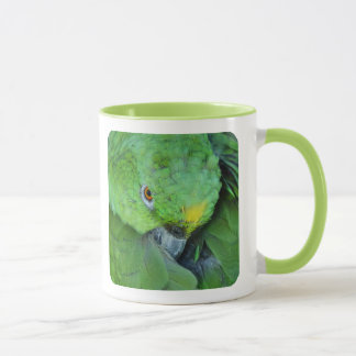 Grüner Amazonas-Papagei Tasse