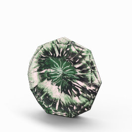 Grüner Amethyst-Edelstein Fotoblock
