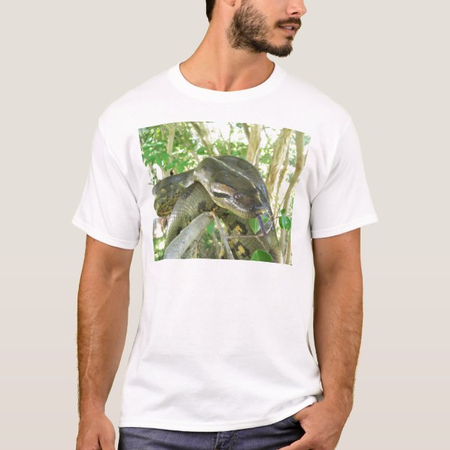 Grüner Anaconda T-Shirt (Vorderseite)