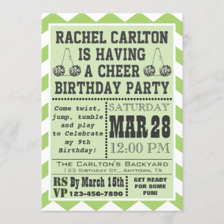 Grüner Anlass zur Geburtstagspartei Einladung