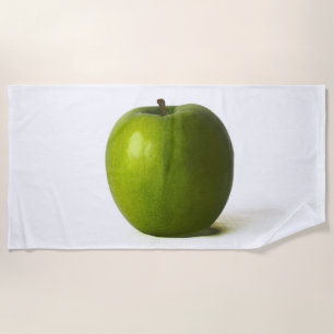 Grüner Apfel btcna Strandtuch