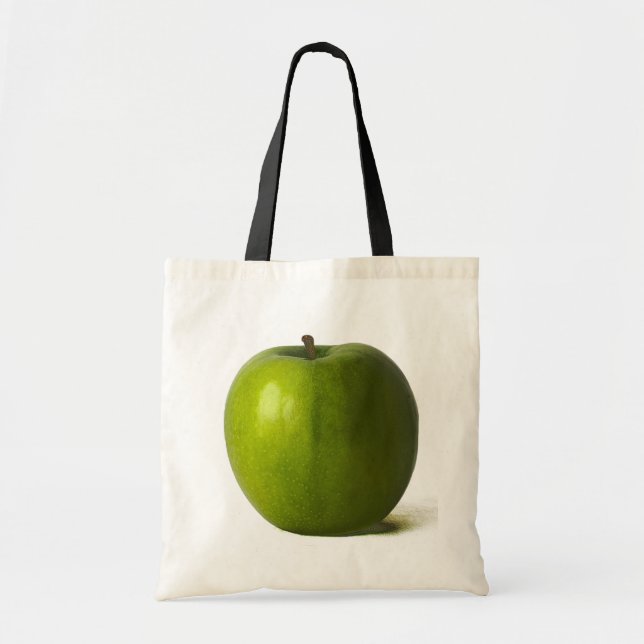 Grüner Apfel btcna Tragetasche (Vorne)