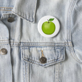 Grüner Apfel Button
