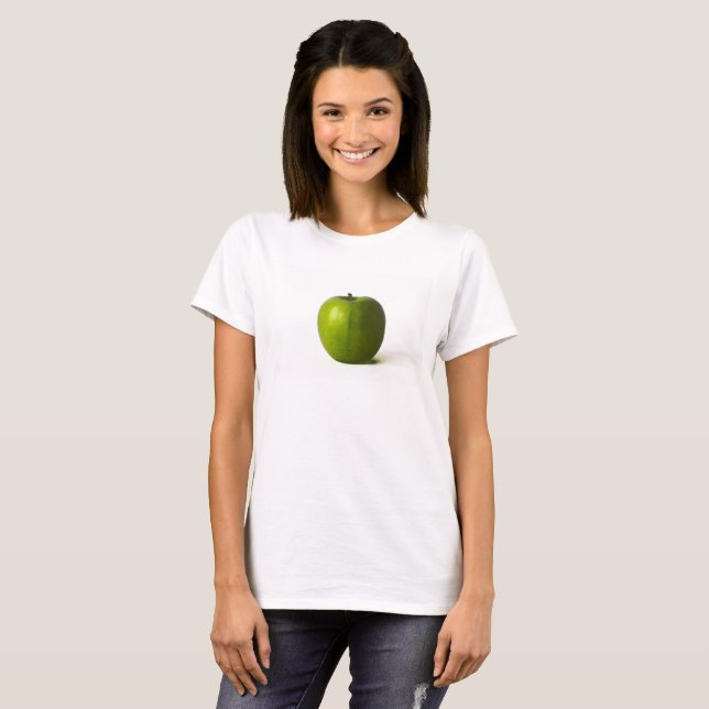 Grüner Apfel cm T-Shirt (Vorne ganz)