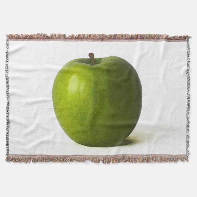 Grüner Apfel Decke (Vorderseite)