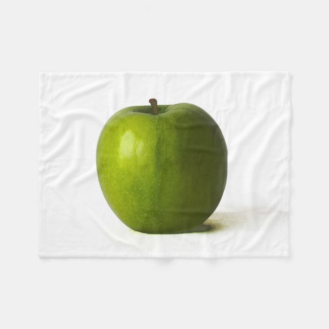 Grüner Apfel Fbcnm Fleecedecke (Vorderseite (Horizontal))