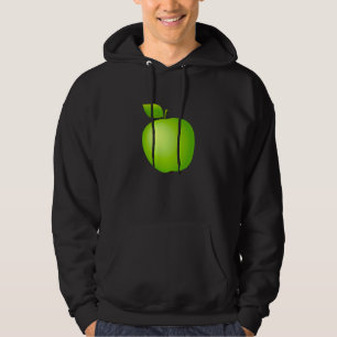 Grüner Apfel Frische Obst Gemüse Veganer Koch Hoodie