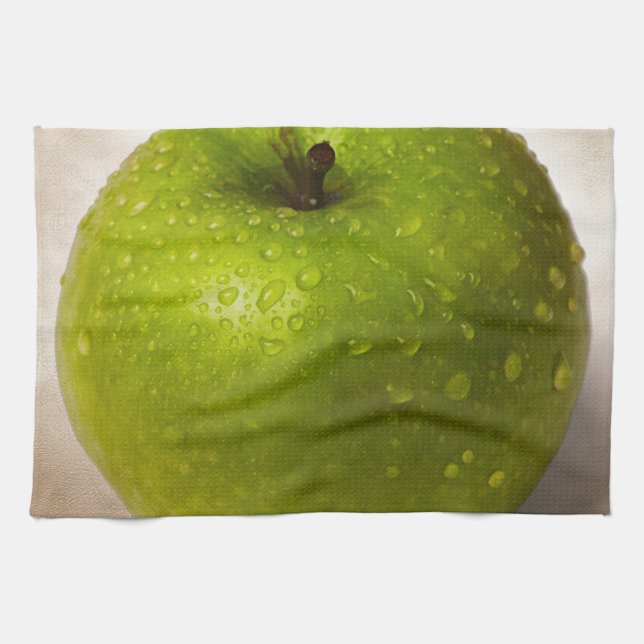 Grüner Apfel Küchentuch (Horizontal)