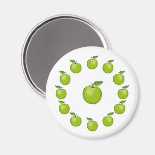 Grüner Apfel Magnet
