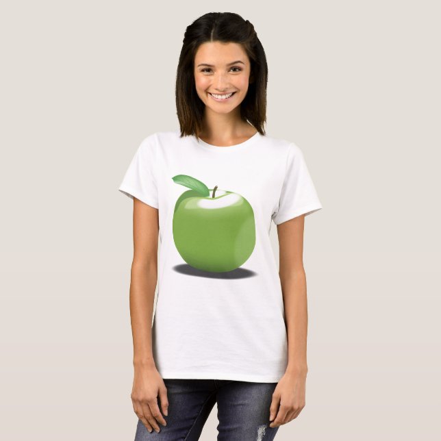 Grüner Apfel T-Shirt (Vorne ganz)