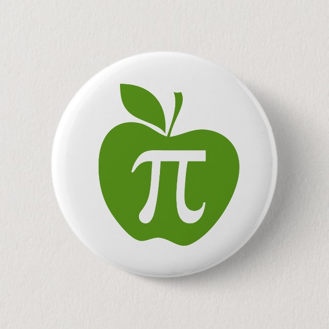 Grüner Apple-PU Button (Vorderseite)