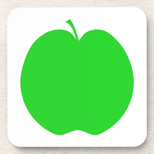 Grüner Apple Untersetzer (Vorderseite)