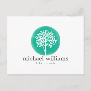 Grüner Aquarellbaum Postkarte