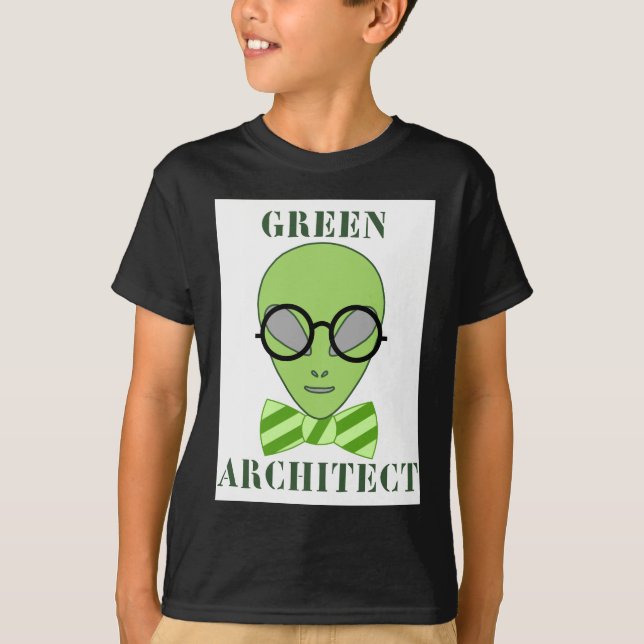Grüner Architekt T-Shirt (Vorderseite)