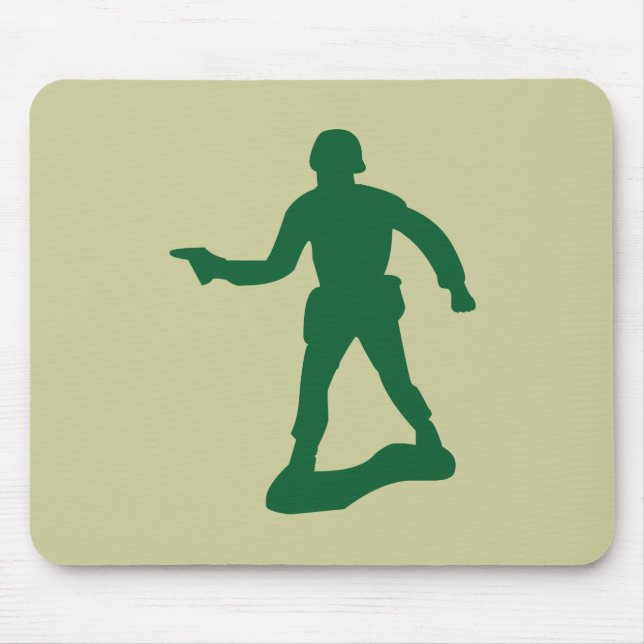 Grüner Armee-Mann Mousepad (Vorne)