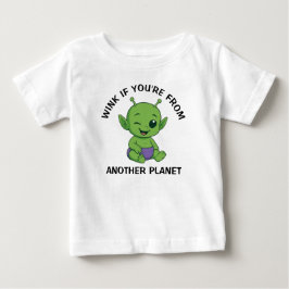 Grüner Außerirdischer Baby T-shirt