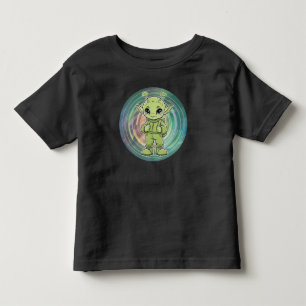 Grüner Außerirdischer Kleinkind T-shirt