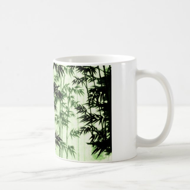 grüner Bambus - Green Bambus Kaffeetasse (Rechts)
