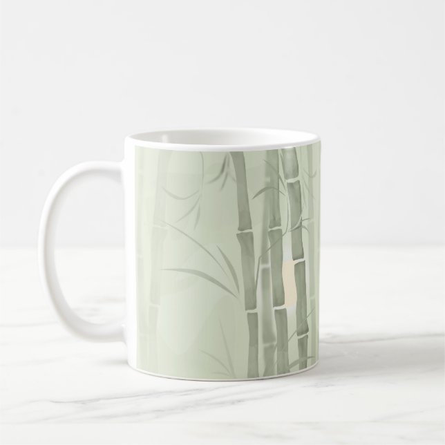 Grüner Bambus Kaffeetasse (Links)