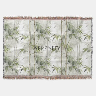 Grüner Bambus Serenity Buddha Decke