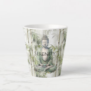 Grüner Bambus Serenity Buddha Milchtasse