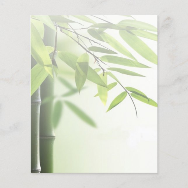 Grüner Bambus/Wellness-Center Massage-Salon für Ha Flyer (Vorne)