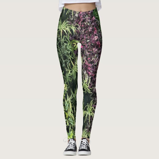 Grüner Bär Leggings (Vorderseite)