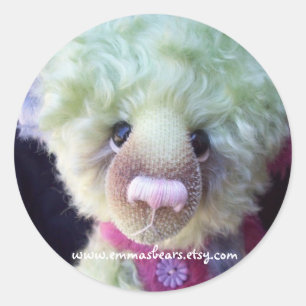 grüner Bärnaufkleber Runder Aufkleber