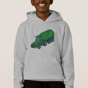 Grüner Bauernhof-Traktor Hoodie