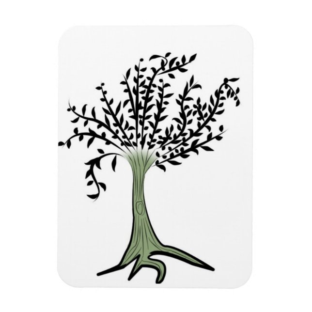 Grüner Baum Magnet (Vertikal)