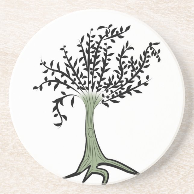 Grüner Baum Untersetzer (Vorne)
