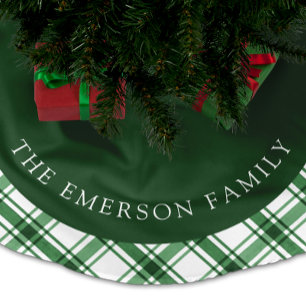 Grüner Baumrock Polyester Weihnachtsbaumdecke