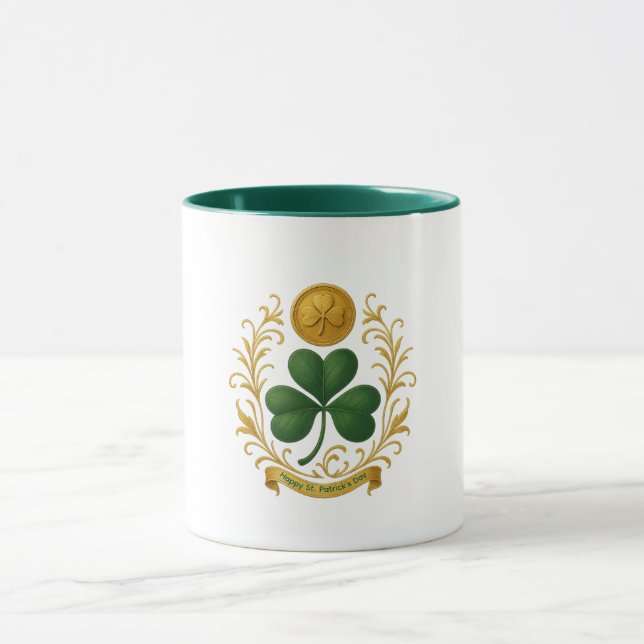 Grüner Becher - Frohen St. Patrick's Day Tasse (Zentrum)