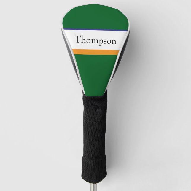 grüner benutzerdefinierter Name  Golf Headcover (Vorderseite)