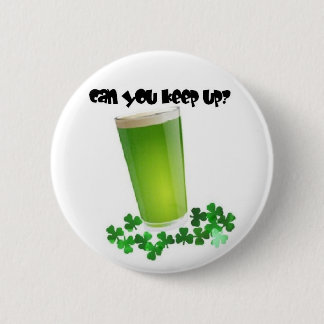 Grüner Bier-Knopf Button