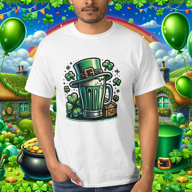 Grüner Bierhut T-Shirt (Von Creator hochgeladen)