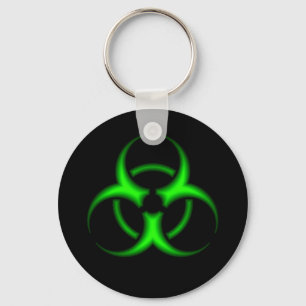 Grüner Biogefährdung-NeonSchlüsselanhänger Schlüsselanhänger