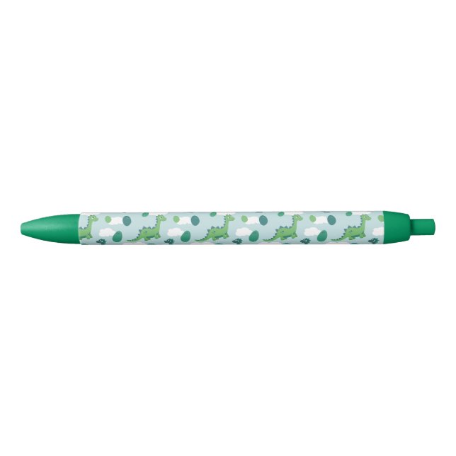Grüner/blauer Dinosaurier- und Eistift Kugelschreiber (Vorderseite)