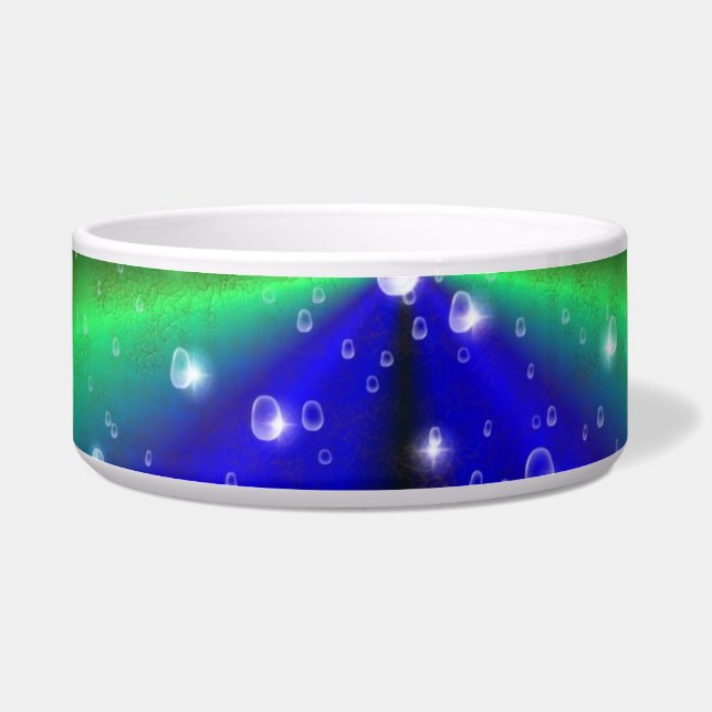 Grüner blauer Regenbogen in Elefantenletheroptik Napf (Links)
