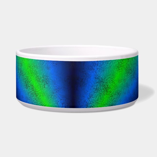 Grüner blauer Regenbogen in Elefantenletheroptik Napf (Vorderseite)