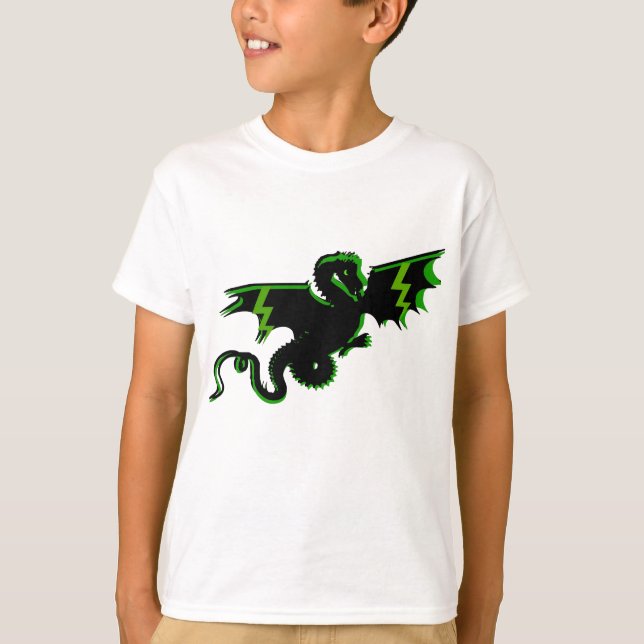 GRÜNER BLITZ-DRACHE-FLUG (HEUTIGER BESTER PREIS) T-Shirt (Vorderseite)